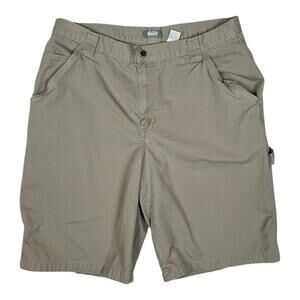 Vintage Utility Brand Cargo Shorts Mens 36 Beige Cotton Utility Y2K Skater READ